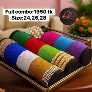 Luxurious Vanity Multi-Color Bangle Combo Set