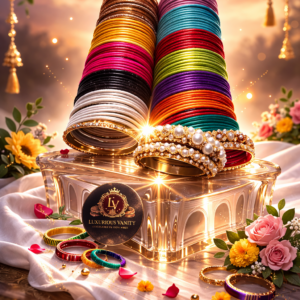 Velvet Red Gold Bridal Set