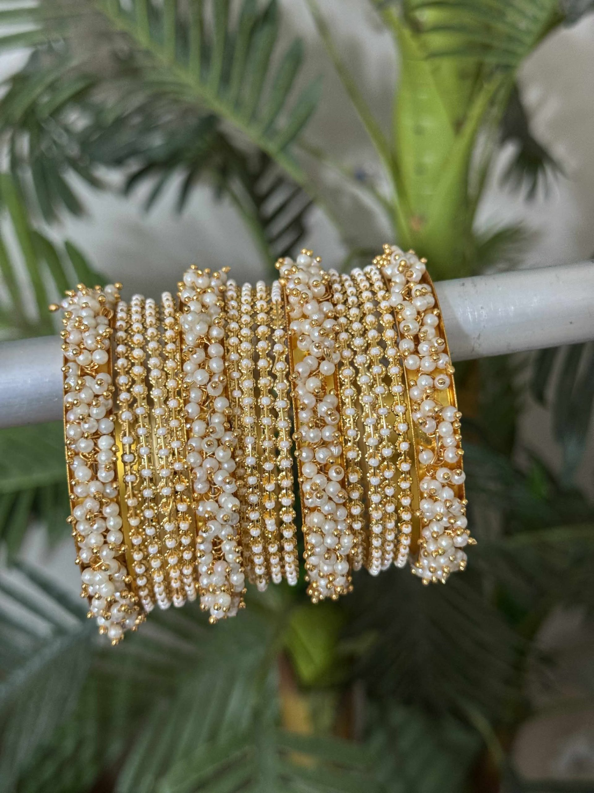 Gajra Bangles Set - 1 Pair