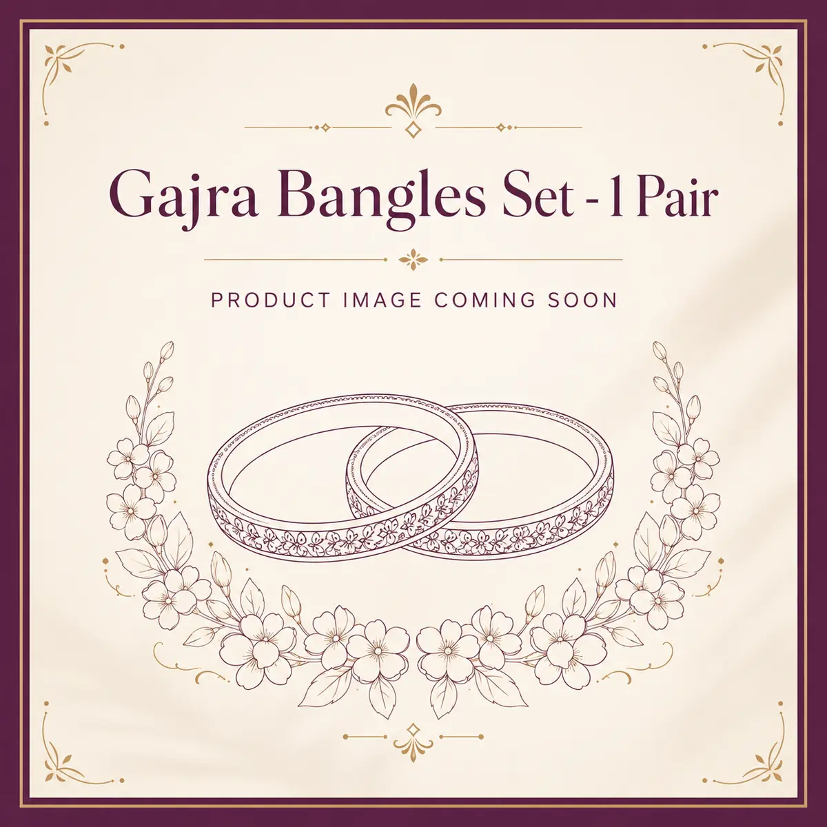 Gajra Bangles Set – 1 Pair