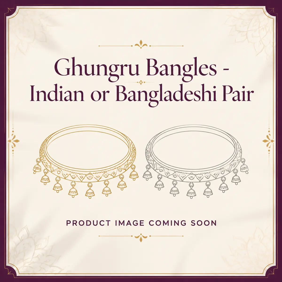 Ghungru Bangles - Indian or Bangladeshi Pair
