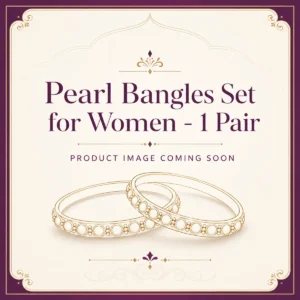 Pearl Bangles Set for Women - 1 Pair