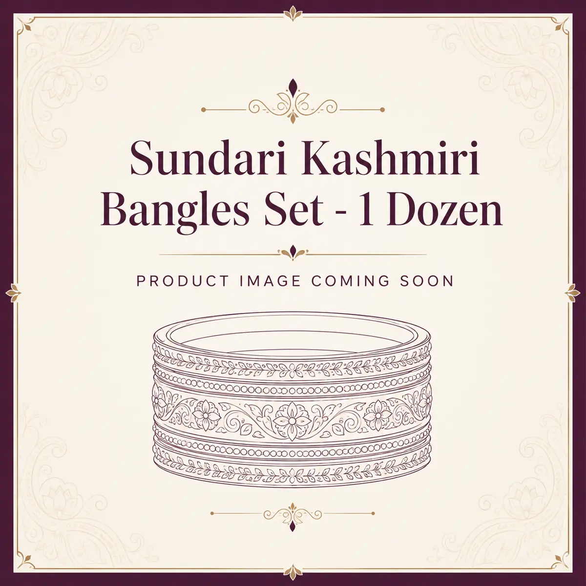 Sundari Kashmiri Bangles Set – 1 Dozen